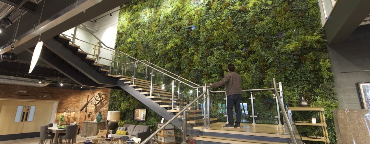 fire rated artificial green walls