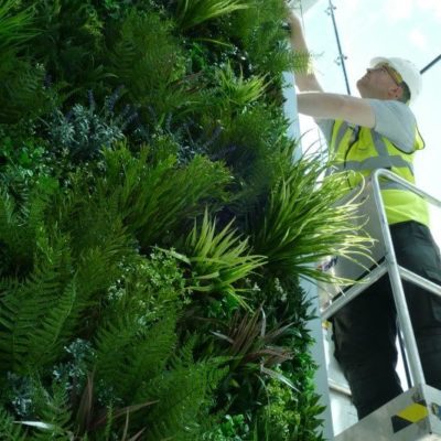 installing an indoor vertical garden panel