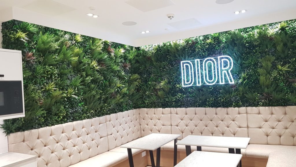 Christian Dior living wall design