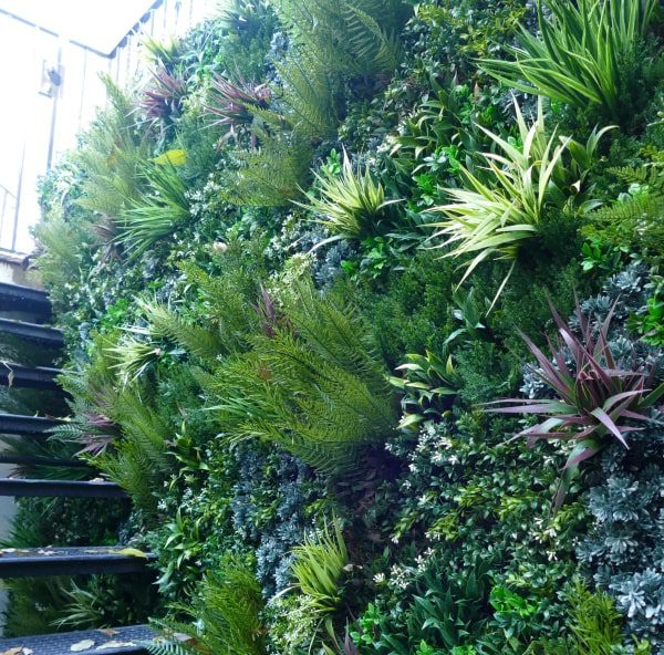 Staircase Green Wall