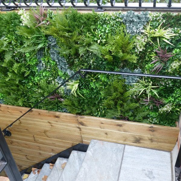 Artificial Green Wall Staircase