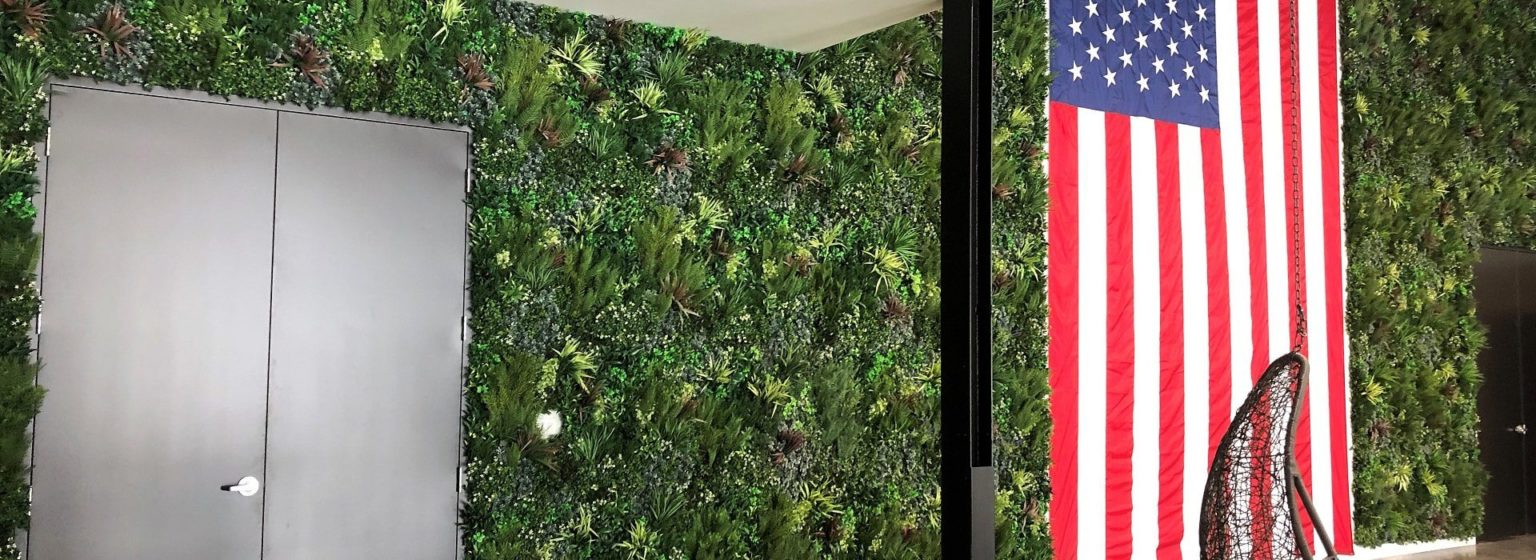 Showroom Green Wall in Chicago, Illinois