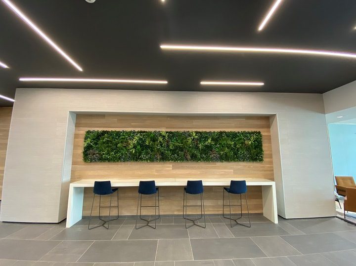 Office Space Green Wall