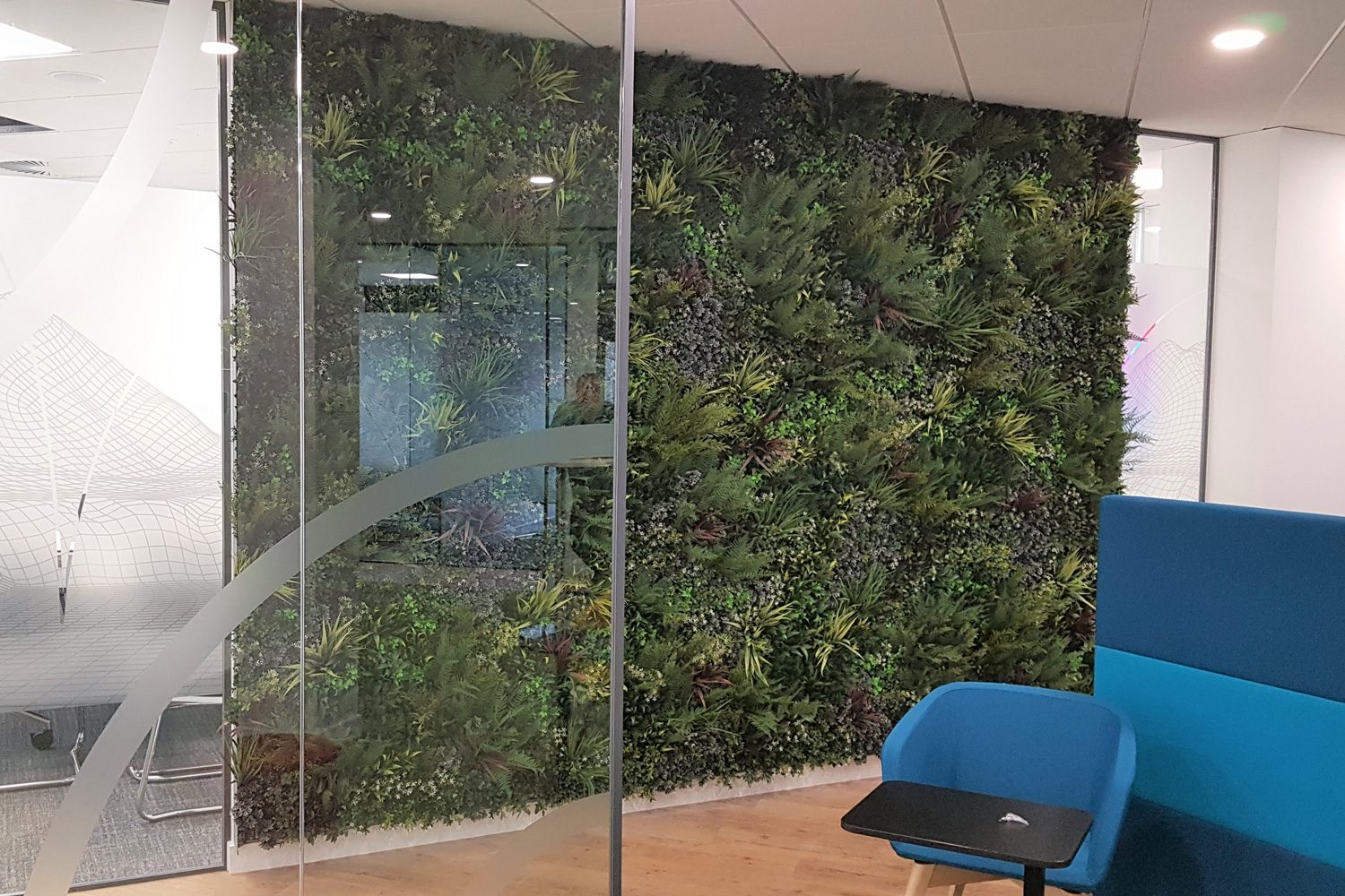 Office Space After Green Wall