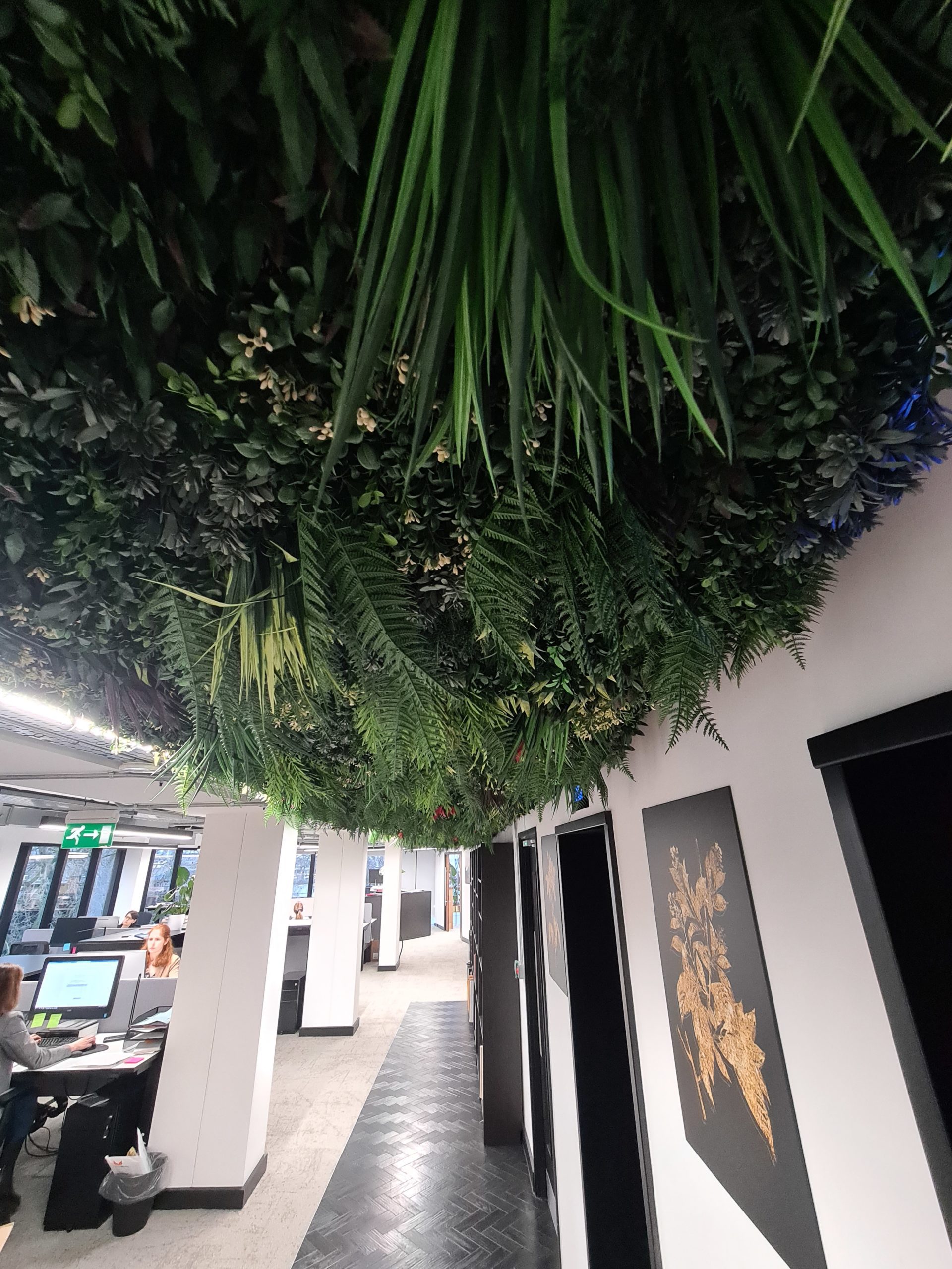 Artificial Planted Green Plant Install in London Retailer