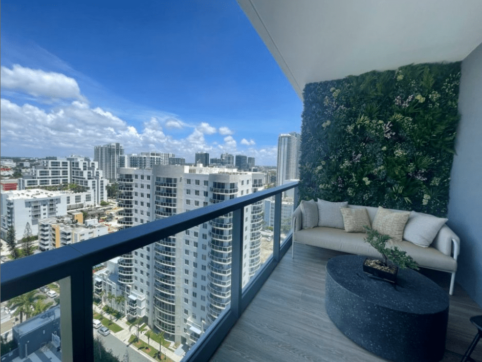 Artificial Green Living Wall in Miami, Florida
