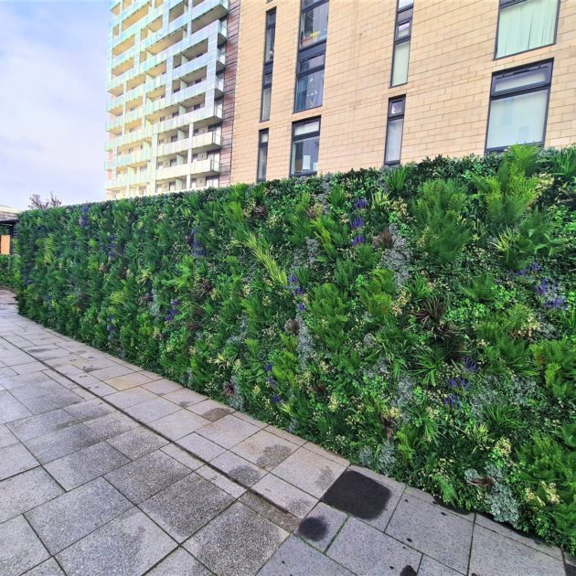 Artificial Living Wall Installation in Glasgow, Scotland