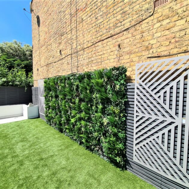 An artificial garden wall installation in North West London