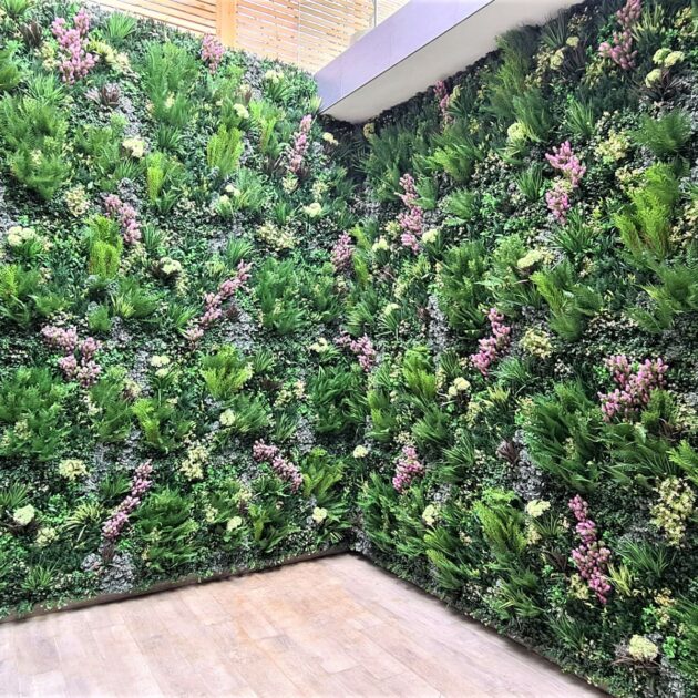 View of an Replica Green Wall in a London Lightwell